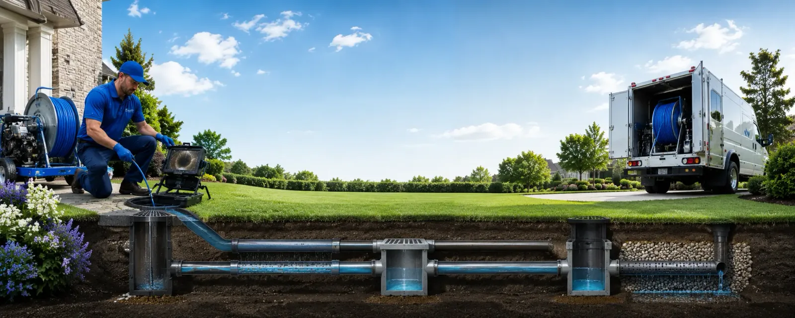Outdoor drain cleaning information for Larslan, MT